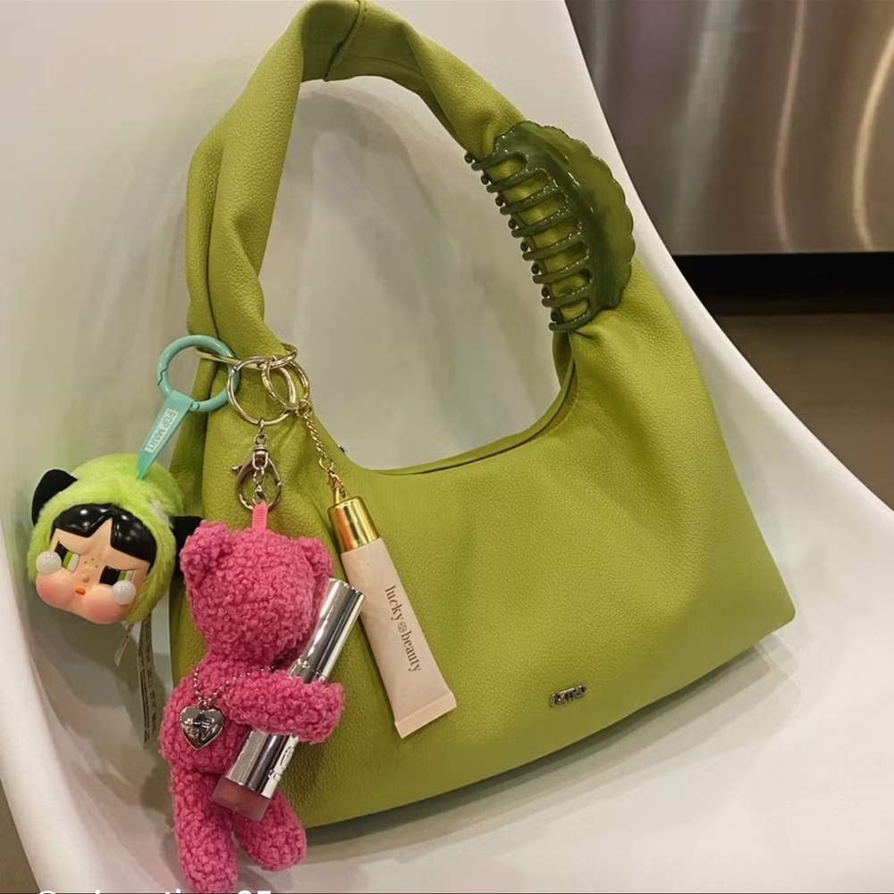 Aztrid Vibrant Green Hobo Bag